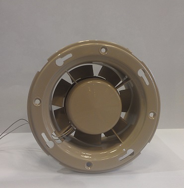 Термостойкий накладной вентилятор для саун и бань MM-S 100 в виде деревянной бочки, в описание