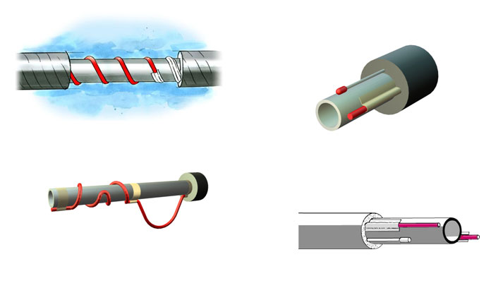 способы монтажа греющего кабеля для обогрева труб