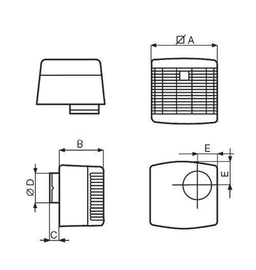 Вентилятор центробежный Vortice Vort Press 110 LL, в описание 1